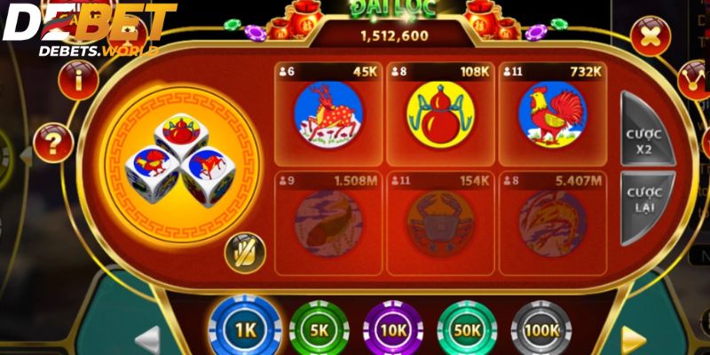 Kỹ thuật vào tiền gấp thếp trong game bầu cua